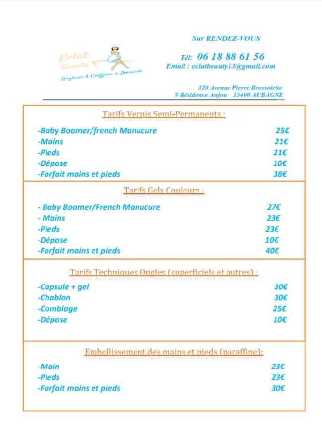 prix prothésiste ongulaire